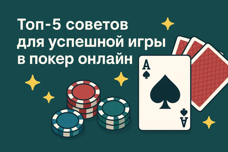 Советы для успешной игры в онлайн-покер — фишки, карты и туз пик